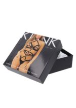 Elastic Crotchless Teddy with Choker