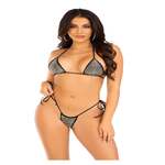 Rhinestone Bikini Top and Thong Panty