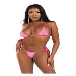 Rhinestone Bikini Top and Thong Panty