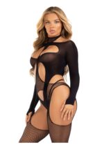 Suspender Bodystocking and Cut-Out Teddy