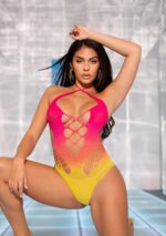 Seamless Ombre Halter Bodysuit