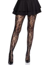 Seamless Floral Lace Pantyhose