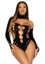 Asymmetrical Cut Out Bodysuit