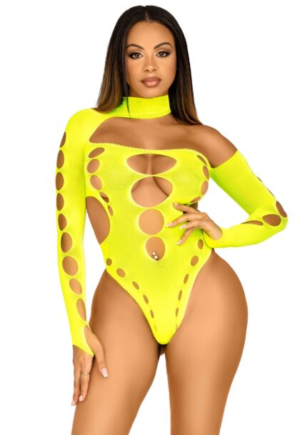 Asymmetrical Cut Out Bodysuit