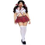 Miss Prep School Top and Skirt