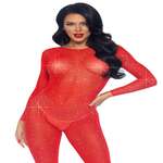 Sheer Rhinestone Catsuit