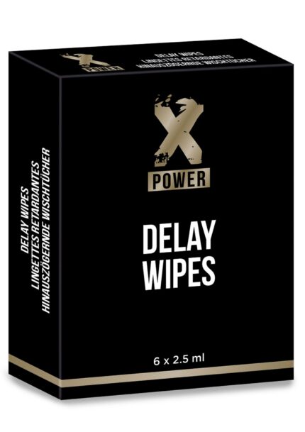 X Power Delay Wipes 6 pcs