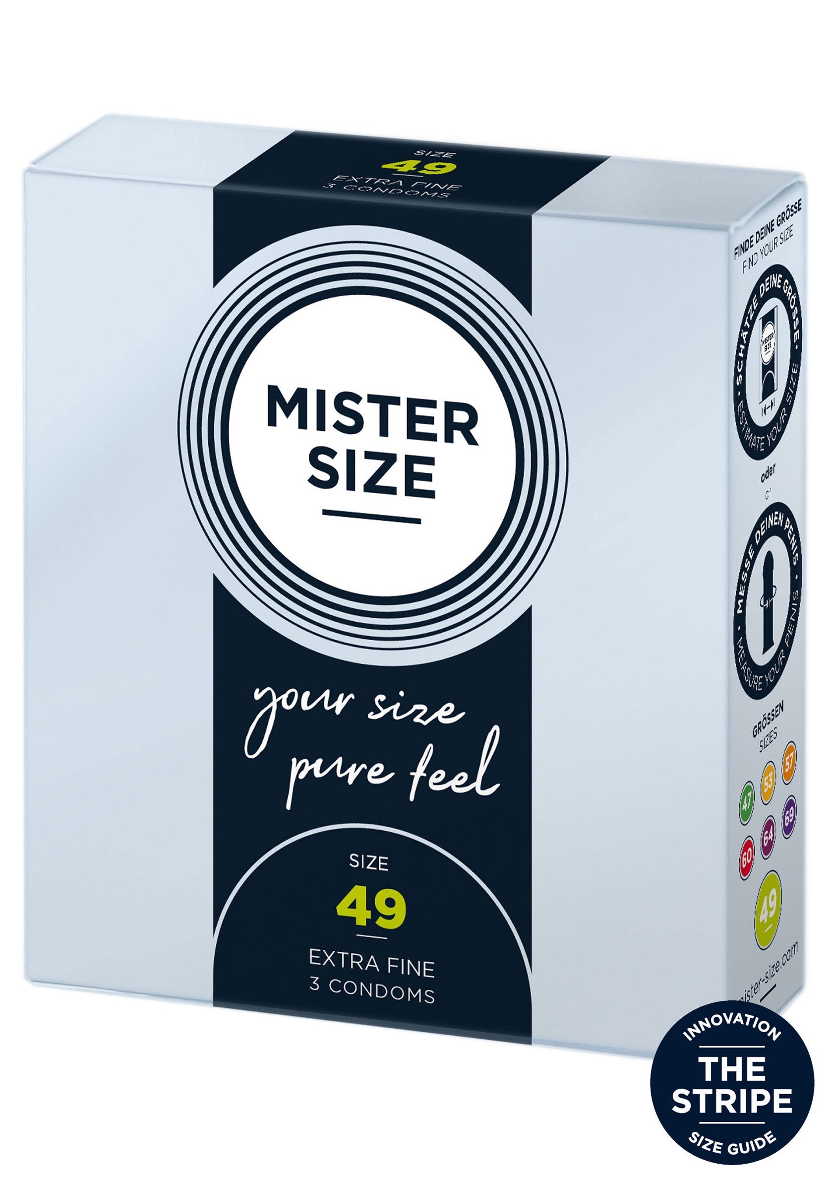 MISTER SIZE 49mm Condoms 3pcs