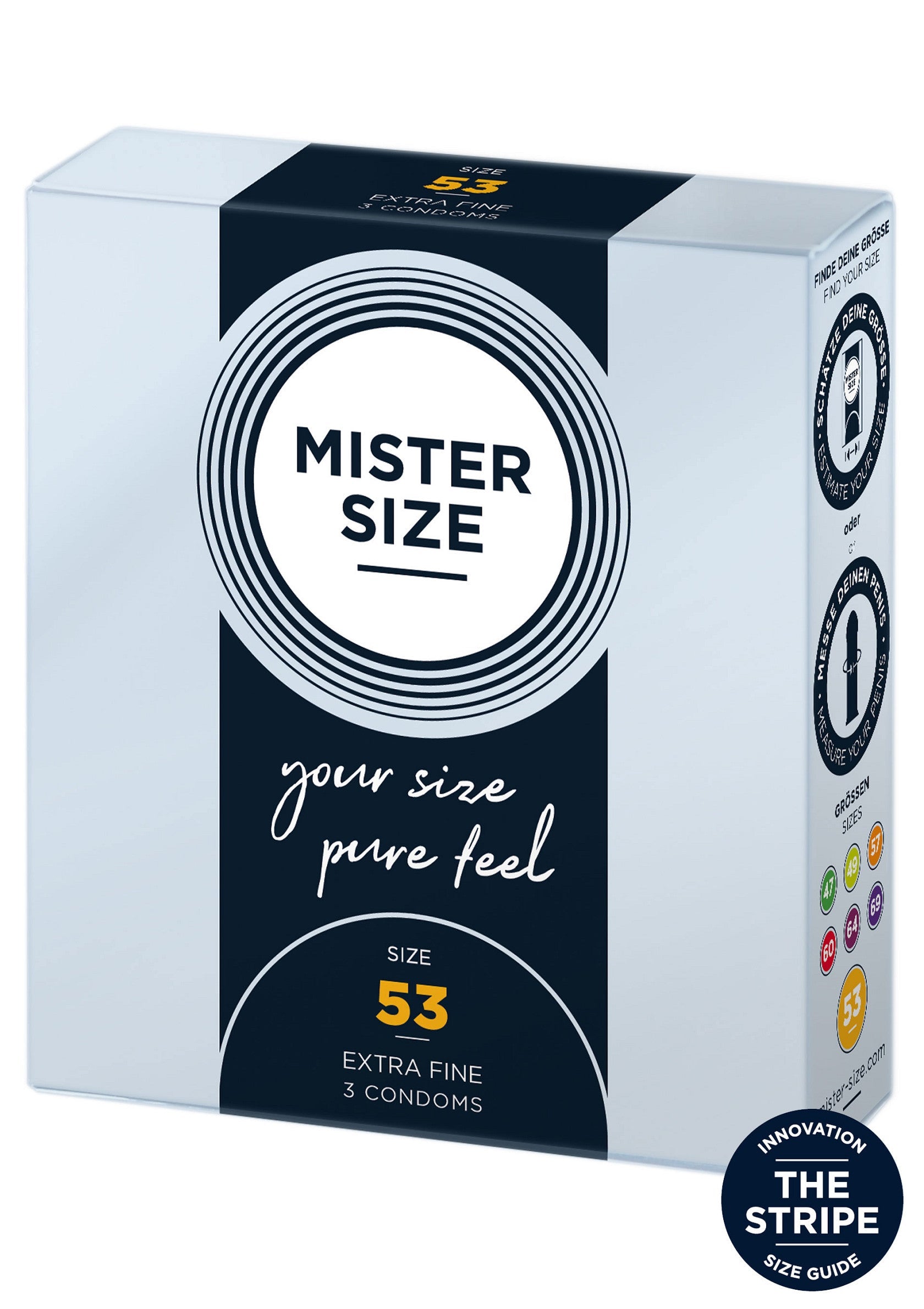 MISTER SIZE 53mm Condoms 3pcs