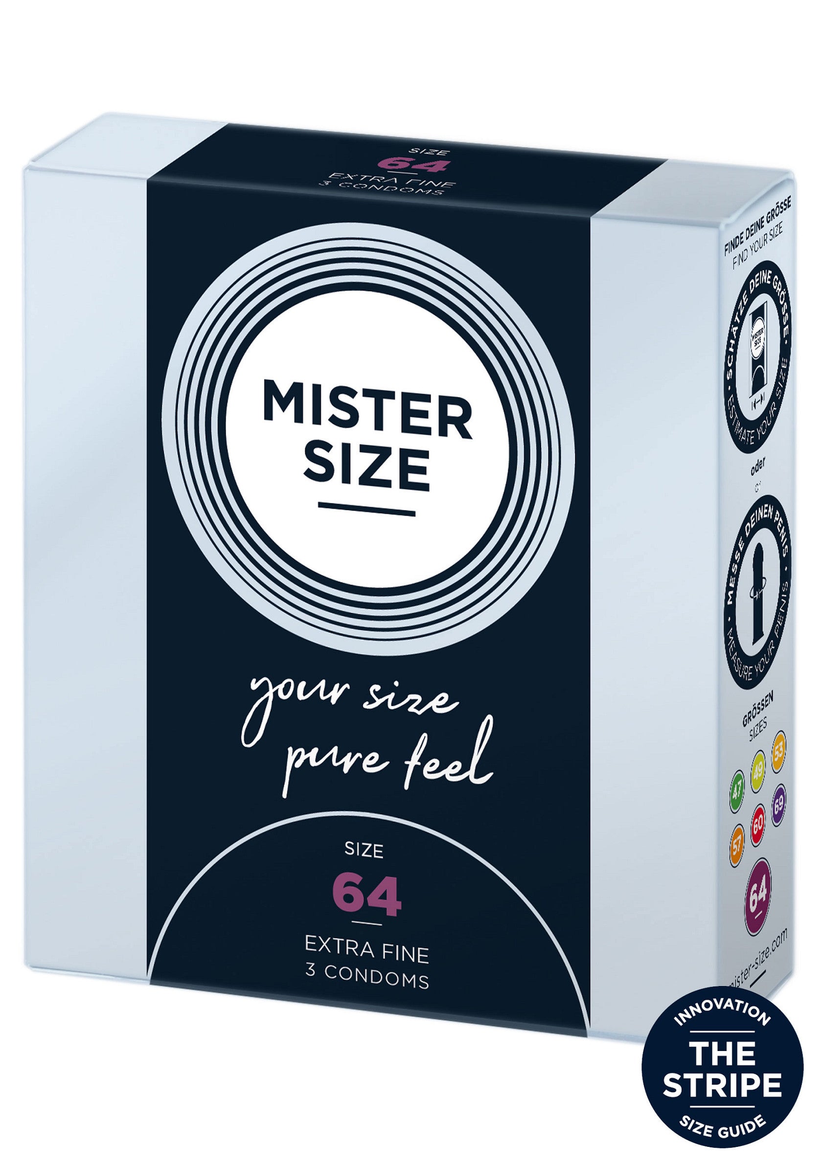 MISTER SIZE 64mm Condoms 3pcs