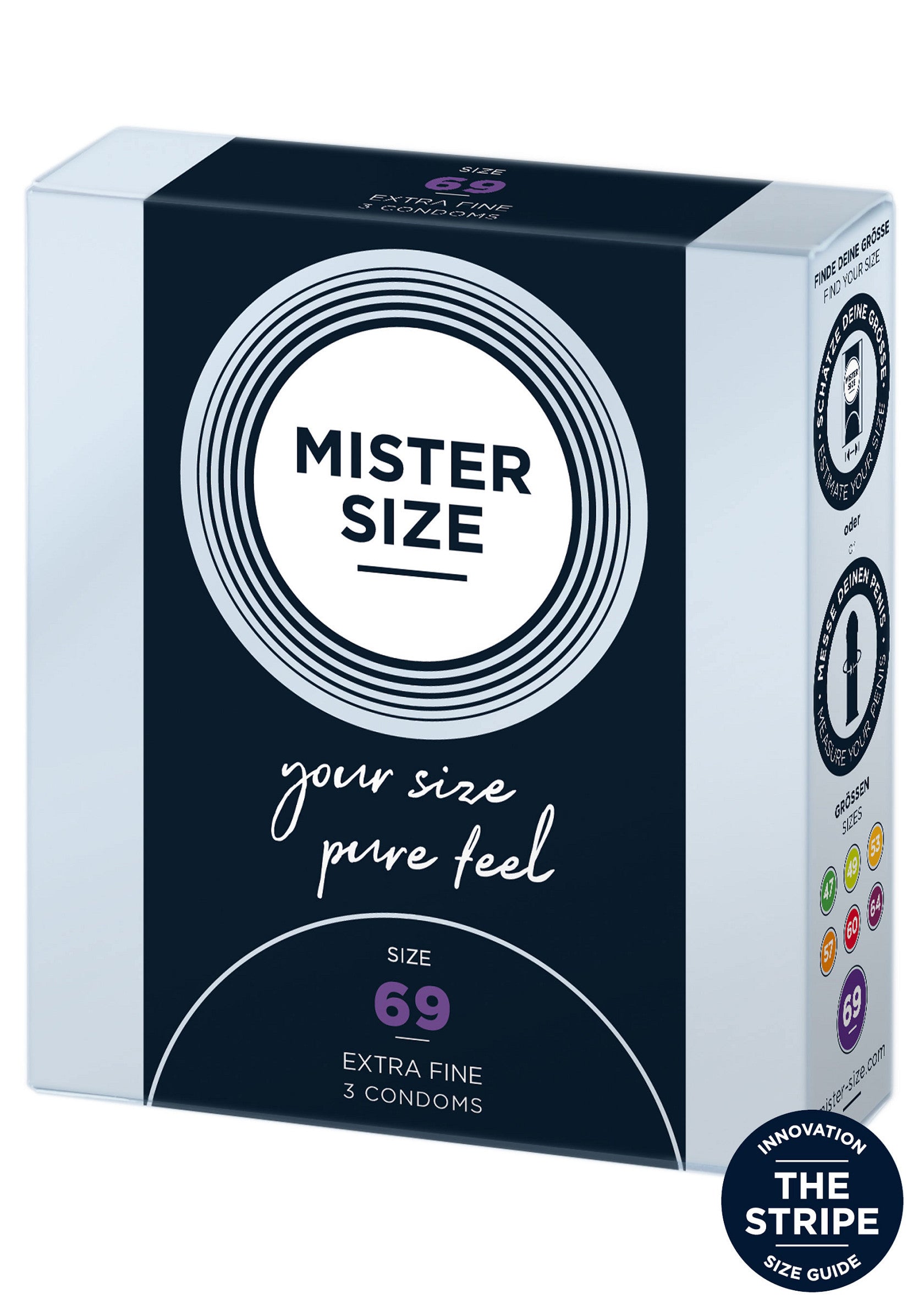 MISTER SIZE 69mm Condoms 3pcs