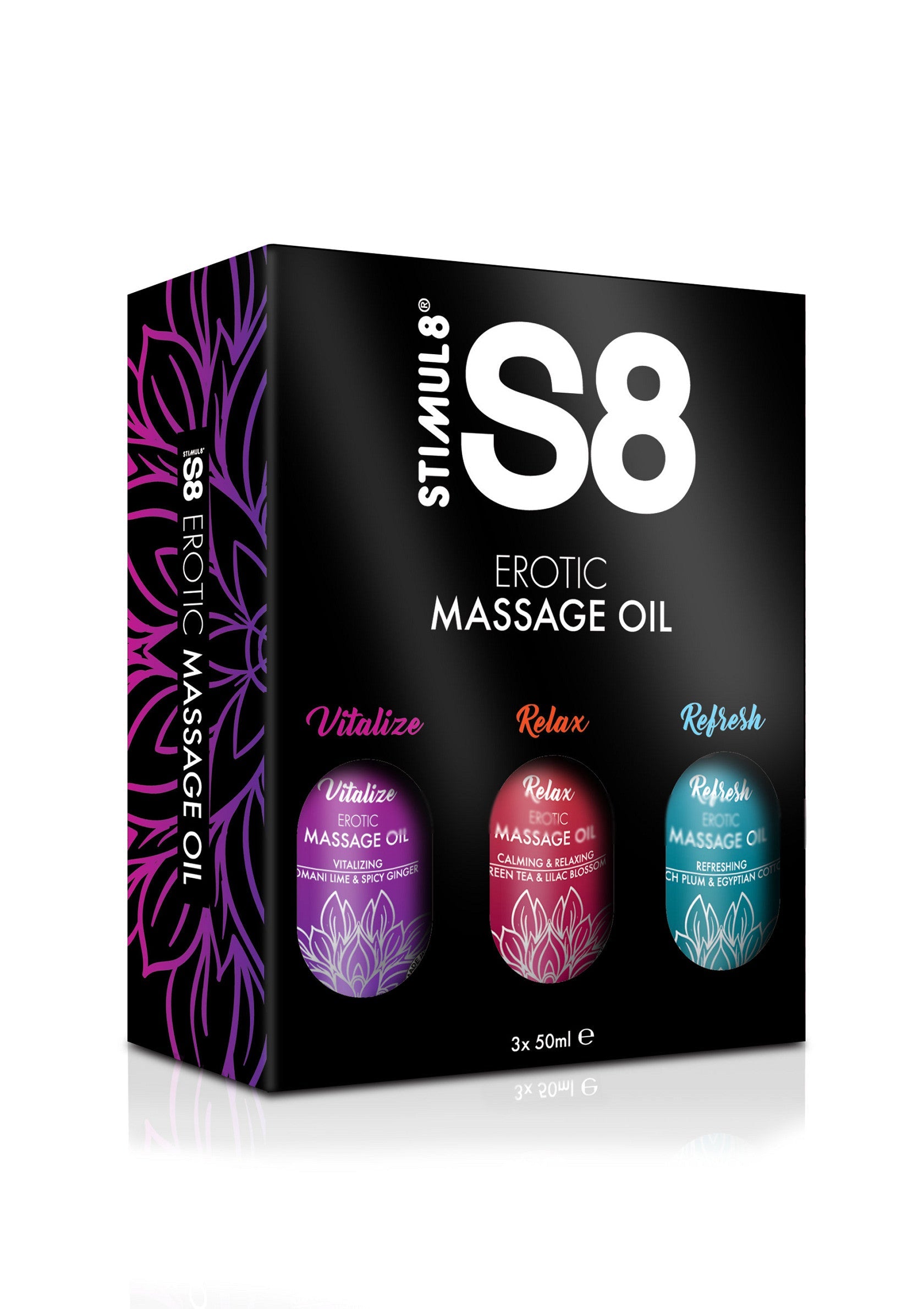 S8 Massage Oil Box 3x 50 ml S8 Massage Oil Box 3x 50 ml
